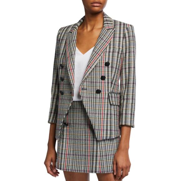 Veronica Beard Empire dickey Houndstooth Blazer Jacket size 6